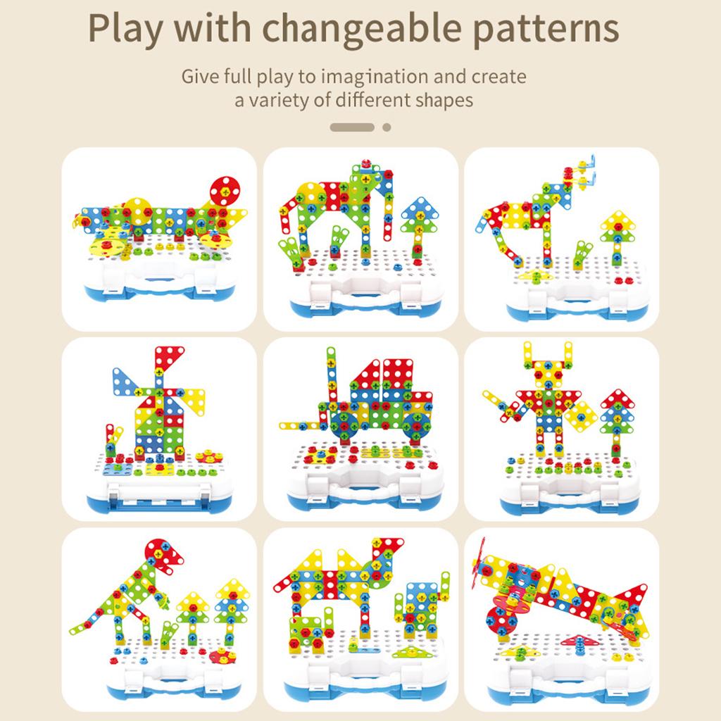 Gardening Tools 5 Year Old - 246Pcs Mosaic Building Model Blocks Construction