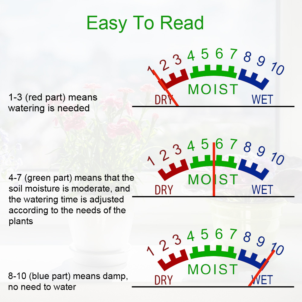 Moisture Meter Plant - Mini Flower Potted Soil Analyzer Moisture