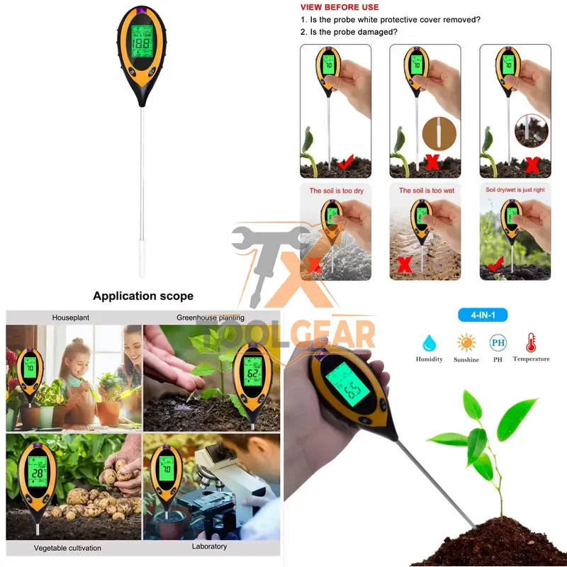 Moisture Meter Plant - 2026hotsale* 4 in 1 Soil PH