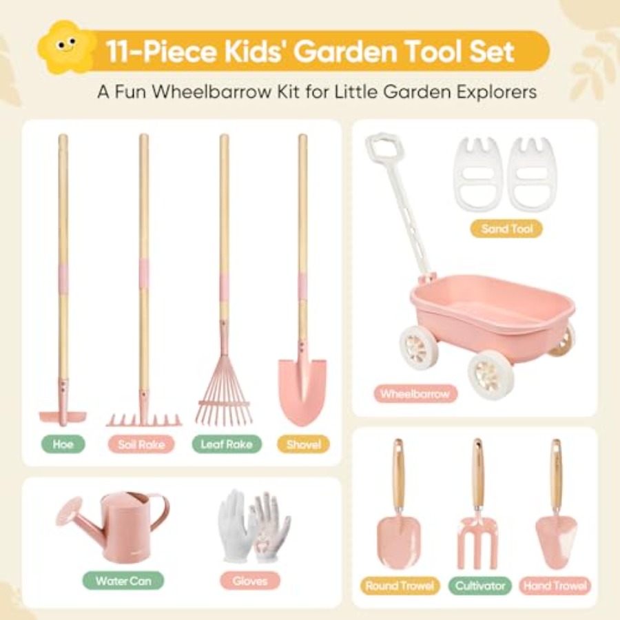 Gardening Set with Wheelbarrow - Gardening Tools Japan recension och pris