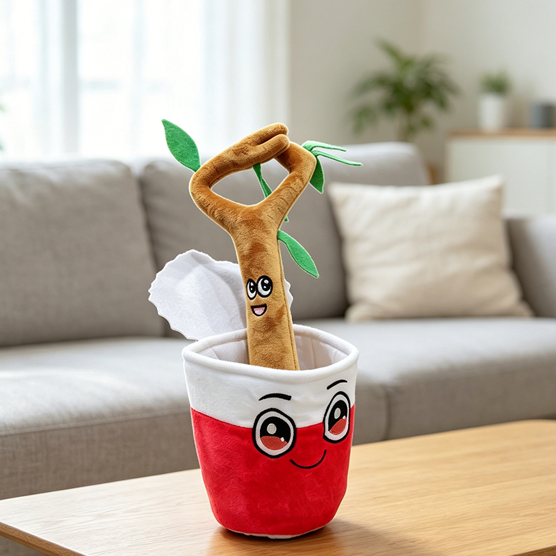 Cute Cartoon Face Bucket Plush - Gardening Tools Cartoon recension och pris