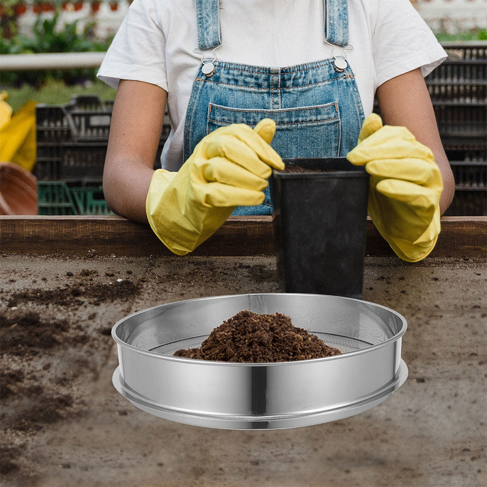 Stainless Steel Mesh Sieve Rou - Garden Sieve Soil recension och pris