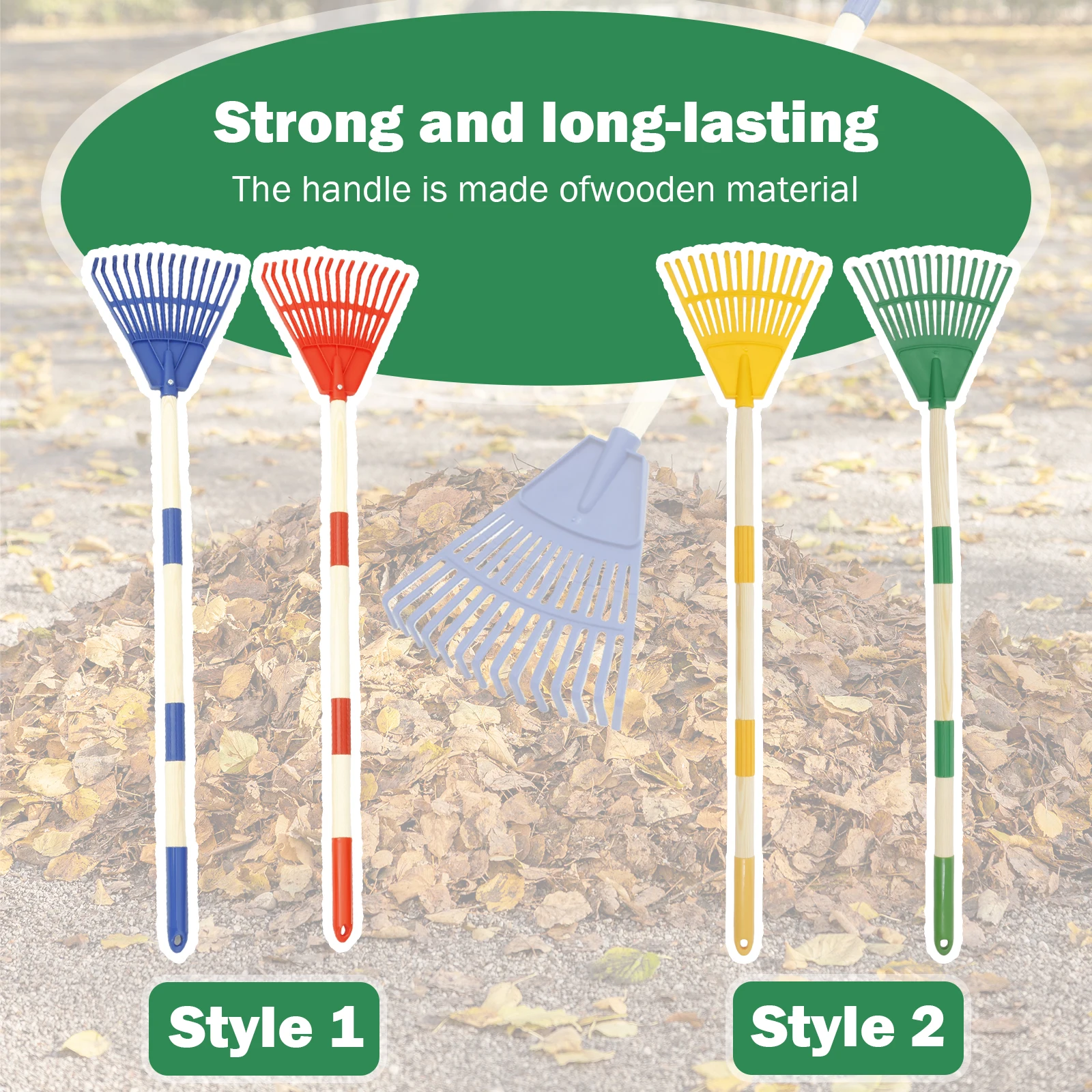2Pcs Kids Leaf Rake Adjustable - Gardening Tools 5 Year Old recension och pris