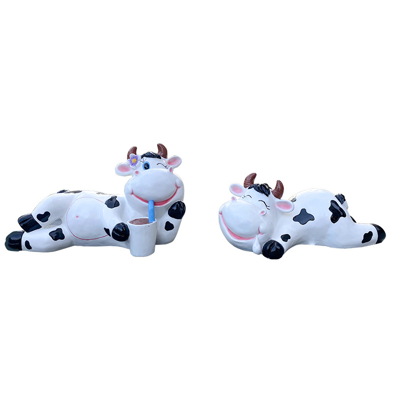Outdoor, cartoon, cow sculptur - Gardening Tools Cartoon recension och pris