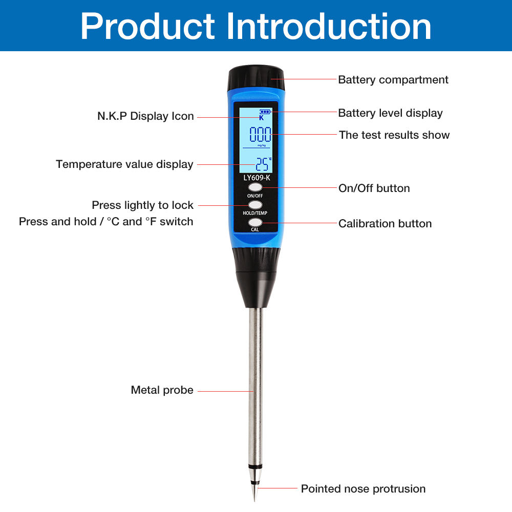 High-Precision Portable NPK So - Moisture Meter Plant recension och pris