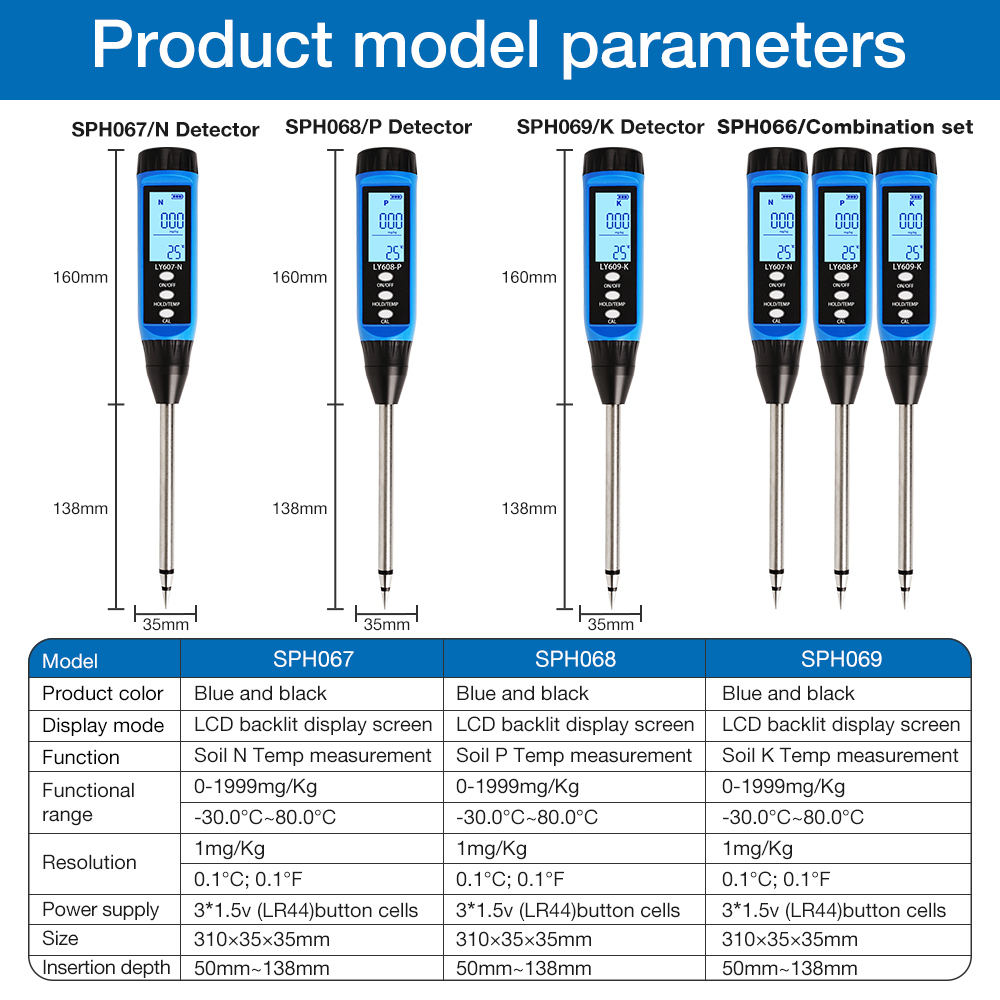 High-Precision Portable NPK So - Moisture Meter Plant recension och pris