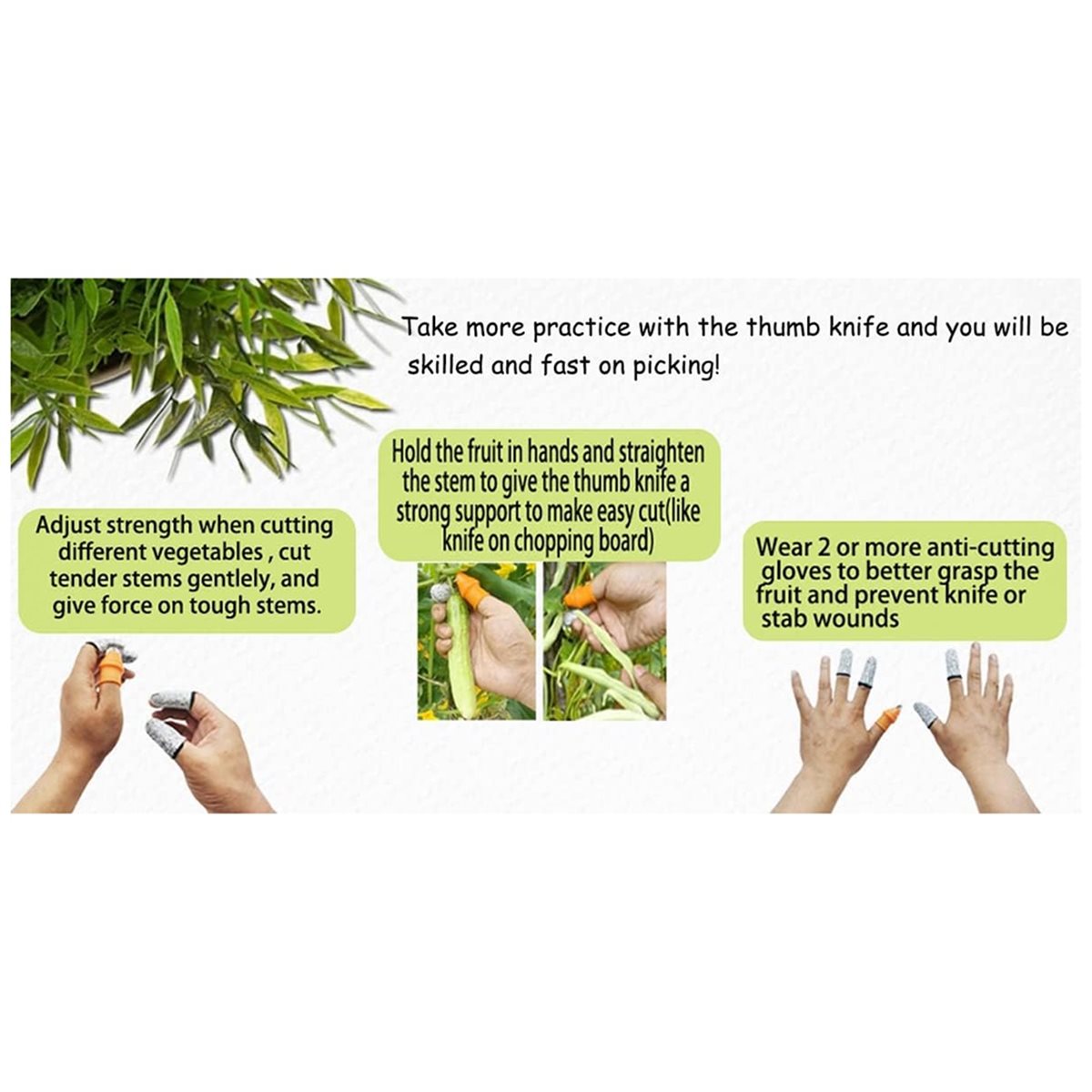 [HLES]Garden Silicone Thumb Kn - Harvest Knife Garden recension och pris