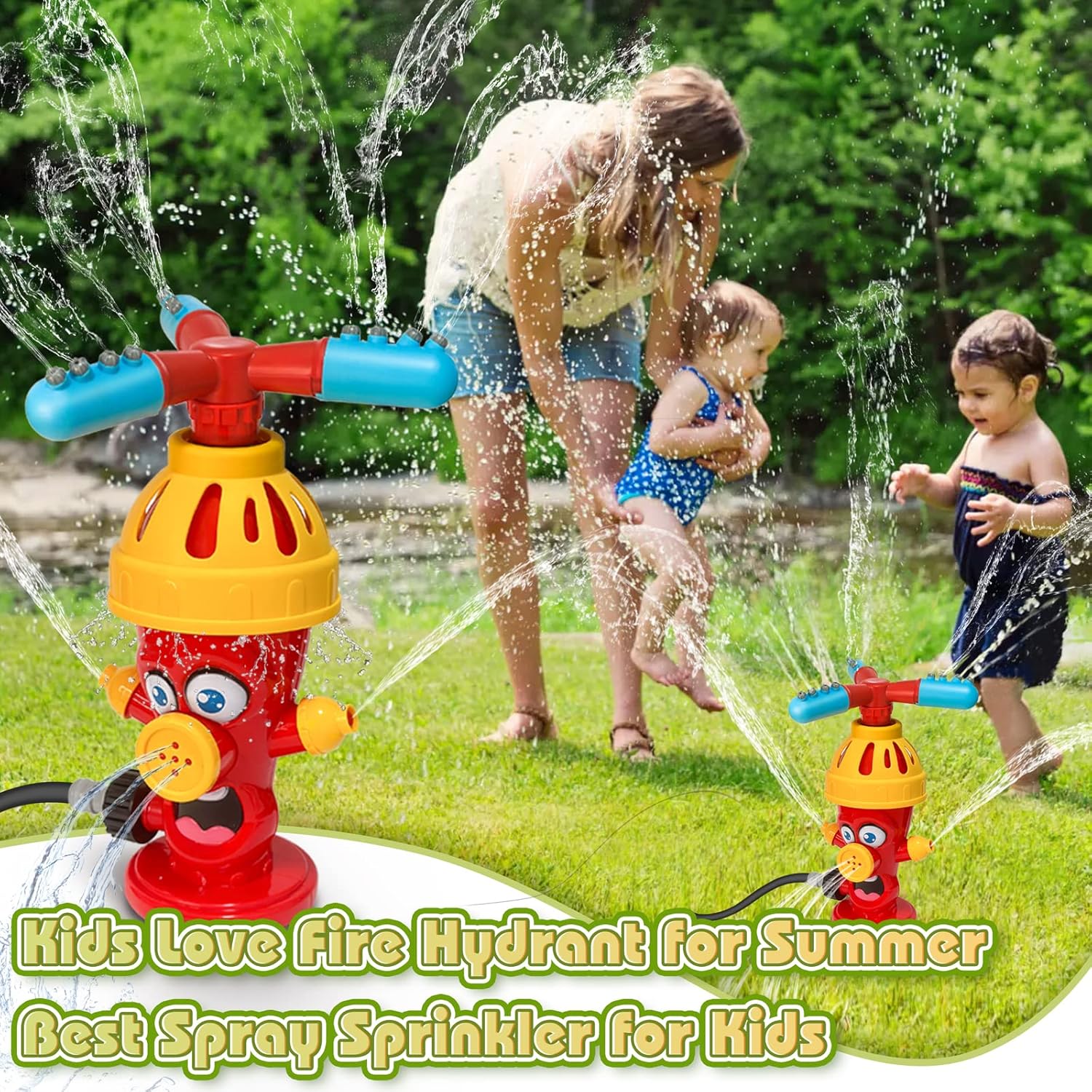 Hydrant Sprinkle Water Spray T - Gardening Tools Cartoon recension och pris