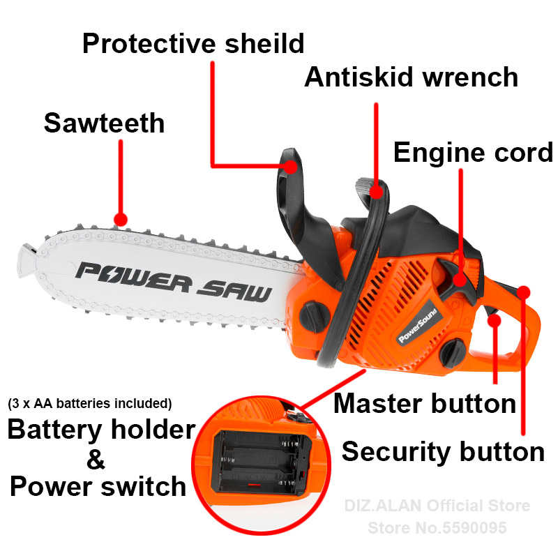 Electric Toy Chainsaw Kids Toy - Gardening Tools 5 Year Old recension och pris