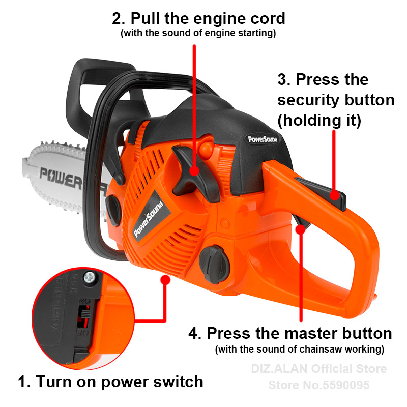 Electric Toy Chainsaw Kids Toy - Gardening Tools 5 Year Old recension och pris