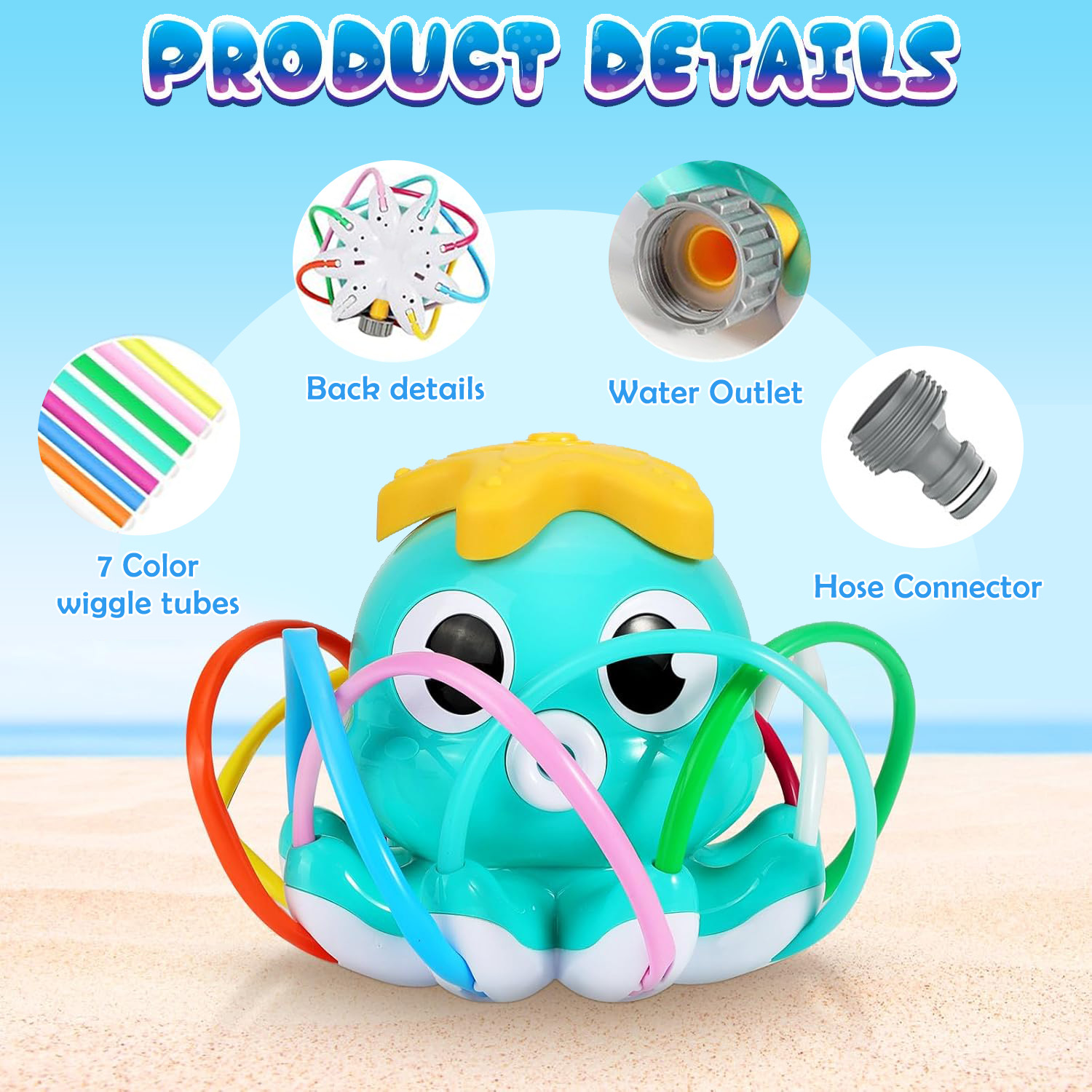 Octopus Sprinkler Water Spray  - Gardening Tools Cartoon recension och pris