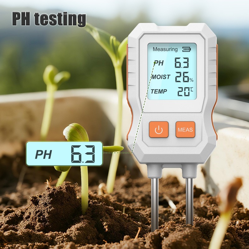 3-in-1 Digital Soil Tester wit - Moisture Meter Plant recension och pris