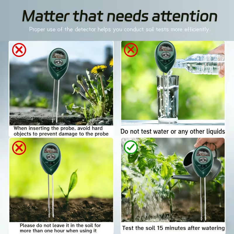 3-in-1 Soil Tester (Moisture,  - Moisture Meter Plant recension och pris