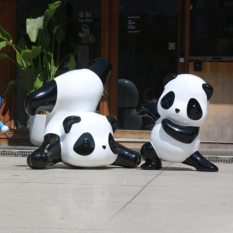 Simulation panda sculpture orn - Gardening Tools Cartoon recension och pris