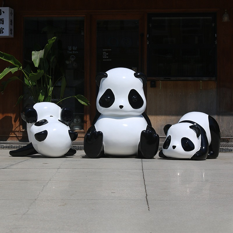 Simulation panda sculpture orn - Gardening Tools Cartoon recension och pris