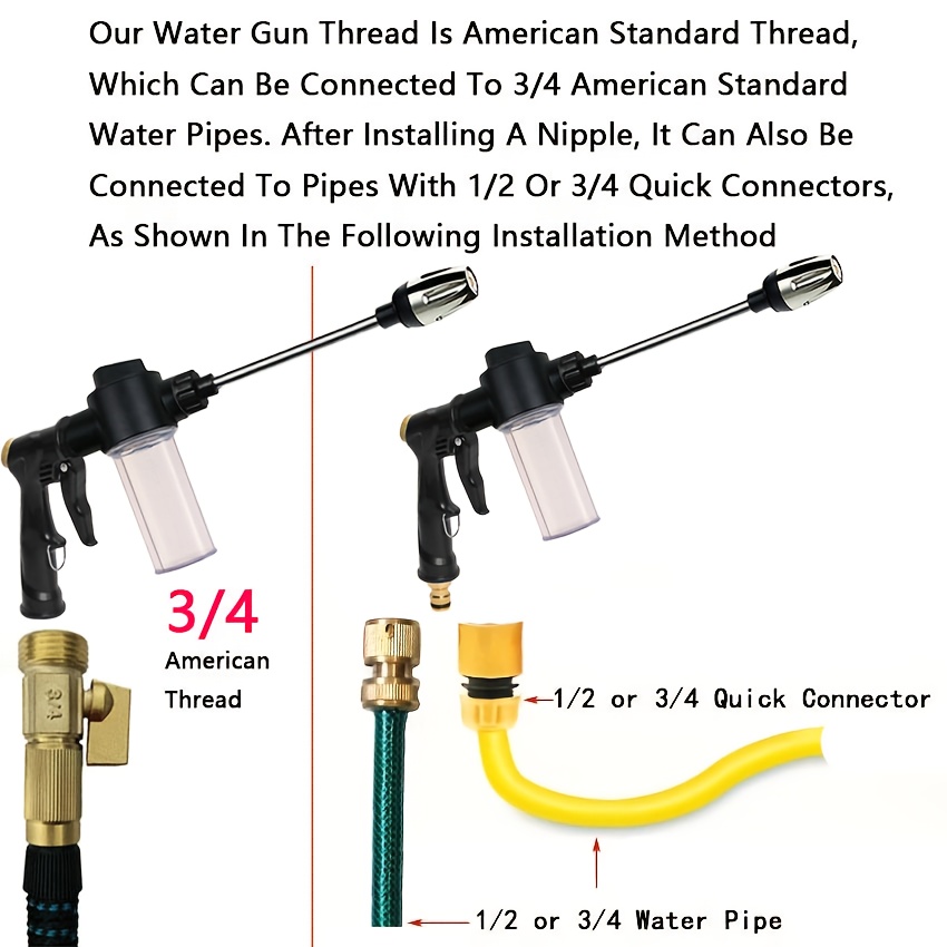 Garden Watering Gun Hose Nozzl - Gardening Tools Water recension och pris