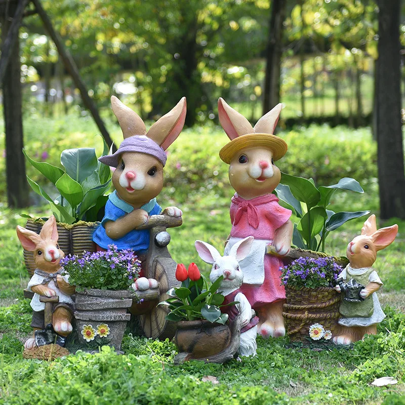 Cartoon rabbit flower pot tank - Gardening Tools Cartoon recension och pris