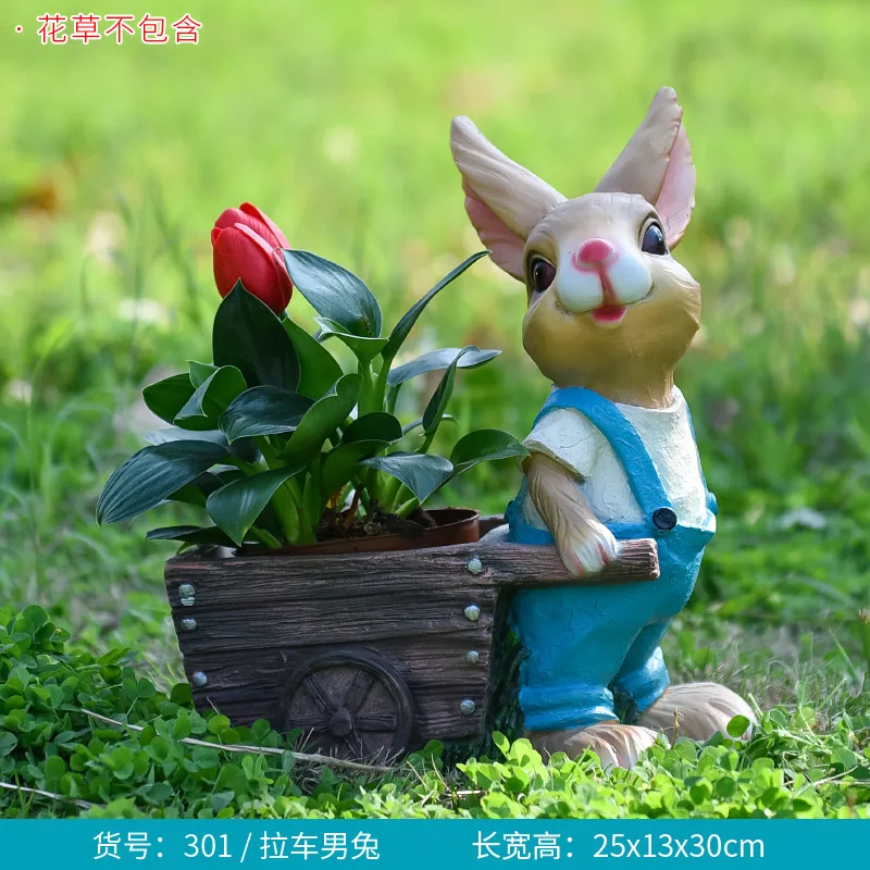 Cartoon rabbit flower pot tank - Gardening Tools Cartoon recension och pris