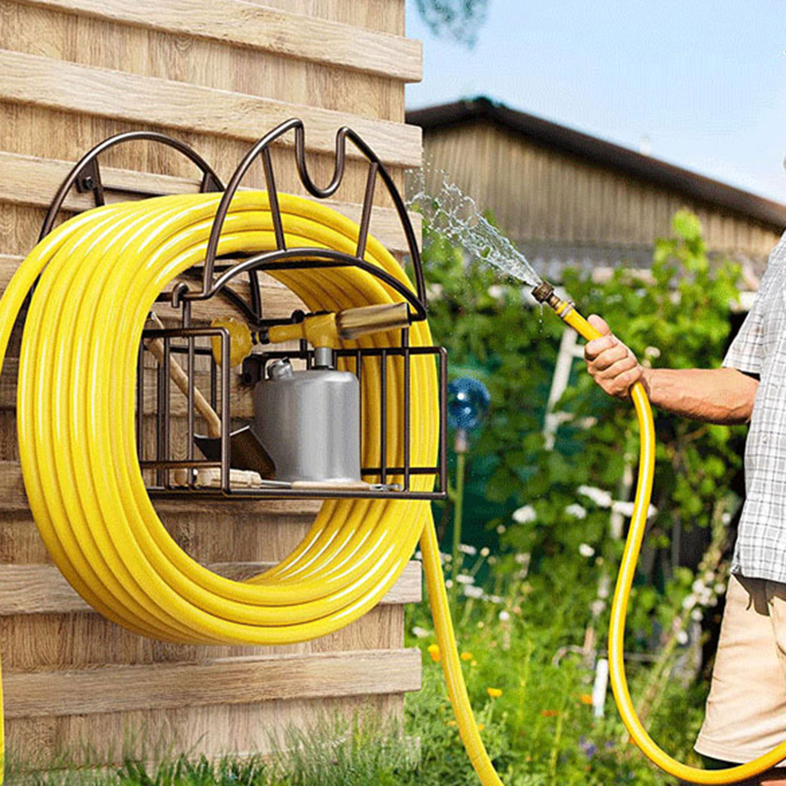 Wall Mount Garden Hose Holder  - Gardening Tools Water recension och pris